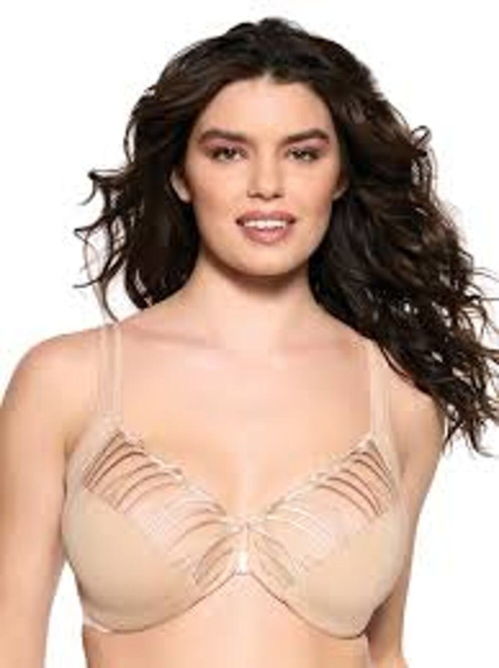 Paramour ByFelina Angie Front Close Smooth Lace Underwire Bra36DDD Warm Neutral